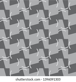Simple black and white vector illustration. Abstract geometric background pattern