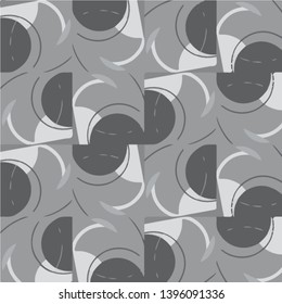 Simple black and white vector illustration. Abstract geometric background pattern