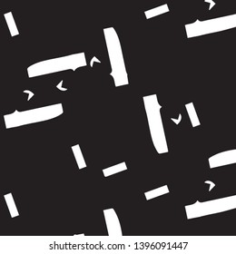 Simple black and white vector illustration. Abstract geometric background pattern