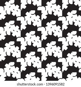 Simple black and white vector illustration. Abstract geometric background pattern