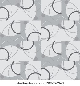 Simple black and white vector illustration. Abstract geometric background pattern