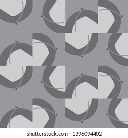 Simple black and white vector illustration. Abstract geometric background pattern