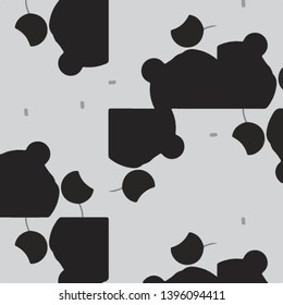 Simple black and white vector illustration. Abstract geometric background pattern