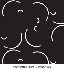 Simple black and white vector illustration. Abstract geometric background pattern