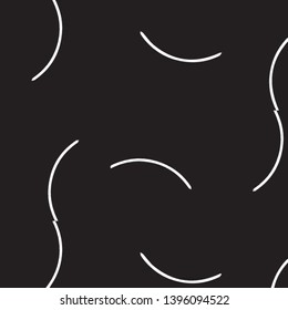 Simple black and white vector illustration. Abstract geometric background pattern