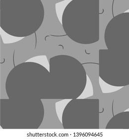 Simple black and white vector illustration. Abstract geometric background pattern