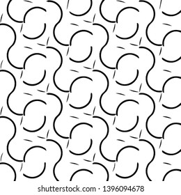 Simple black and white vector illustration. Abstract geometric background pattern