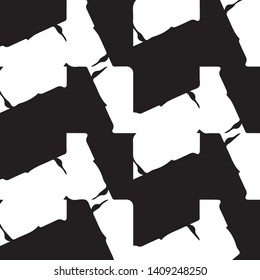 Simple black and white vector illustration. Abstract geometric background pattern