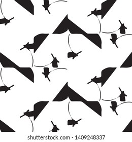 Simple black and white vector illustration. Abstract geometric background pattern
