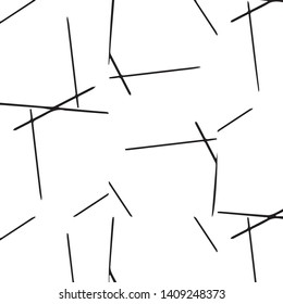 Simple black and white vector illustration. Abstract geometric background pattern