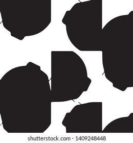 Simple black and white vector illustration. Abstract geometric background pattern