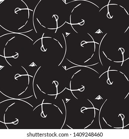 Simple black and white vector illustration. Abstract geometric background pattern