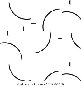 Simple black and white vector illustration. Abstract geometric background pattern