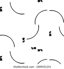 Simple black and white vector illustration. Abstract geometric background pattern
