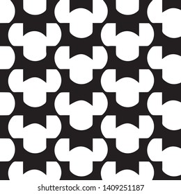 Simple black and white vector illustration. Abstract geometric background pattern