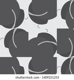 Simple black and white vector illustration. Abstract geometric background pattern