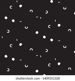 Simple black and white vector illustration. Abstract geometric background pattern