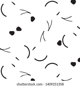 Simple black and white vector illustration. Abstract geometric background pattern