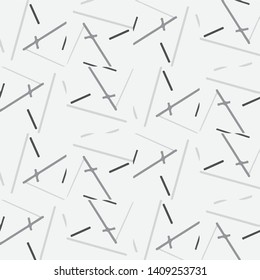 Simple black and white vector illustration. Abstract geometric background pattern