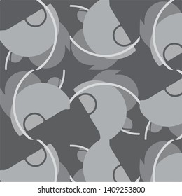 Simple black and white vector illustration. Abstract geometric background pattern