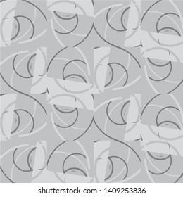 Simple black and white vector illustration. Abstract geometric background pattern