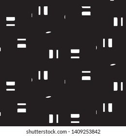 Simple black and white vector illustration. Abstract geometric background pattern