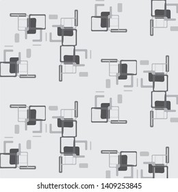 Simple black and white vector illustration. Abstract geometric background pattern