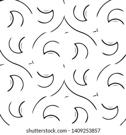 Simple black and white vector illustration. Abstract geometric background pattern