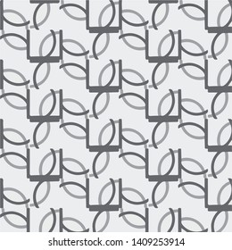 Simple black and white vector illustration. Abstract geometric background pattern