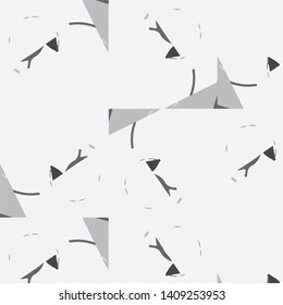 Simple black and white vector illustration. Abstract geometric background pattern