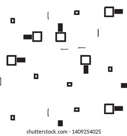 Simple black and white vector illustration. Abstract geometric background pattern