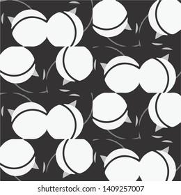 Simple black and white vector illustration. Abstract geometric background pattern