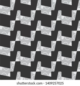 Simple black and white vector illustration. Abstract geometric background pattern