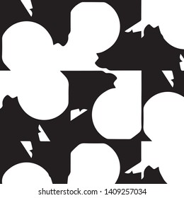 Simple black and white vector illustration. Abstract geometric background pattern
