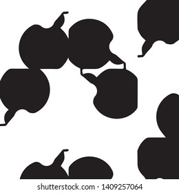 Simple black and white vector illustration. Abstract geometric background pattern
