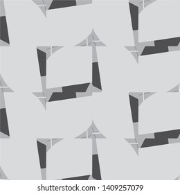 Simple black and white vector illustration. Abstract geometric background pattern