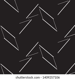 Simple black and white vector illustration. Abstract geometric background pattern
