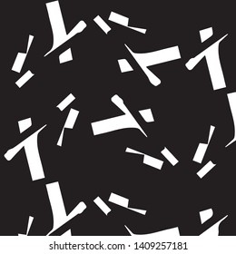 Simple black and white vector illustration. Abstract geometric background pattern