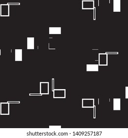 Simple black and white vector illustration. Abstract geometric background pattern