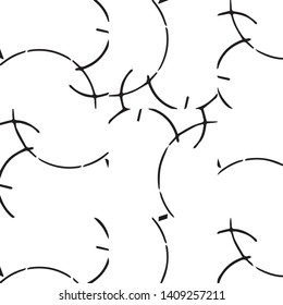 Simple black and white vector illustration. Abstract geometric background pattern