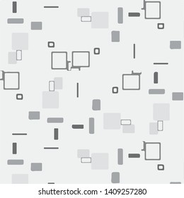 Simple black and white vector illustration. Abstract geometric background pattern