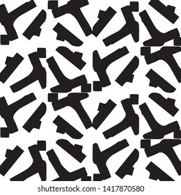 Simple black and white vector illustration. Abstract geometric background pattern
