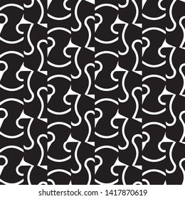 Simple black and white vector illustration. Abstract geometric background pattern
