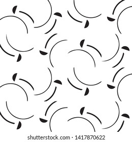 Simple black and white vector illustration. Abstract geometric background pattern