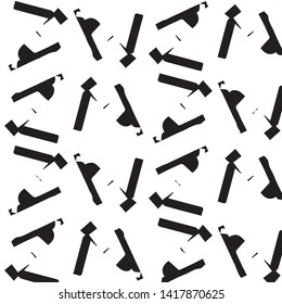 Simple black and white vector illustration. Abstract geometric background pattern