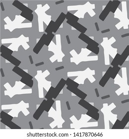 Simple black and white vector illustration. Abstract geometric background pattern