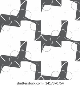 Simple black and white vector illustration. Abstract geometric background pattern
