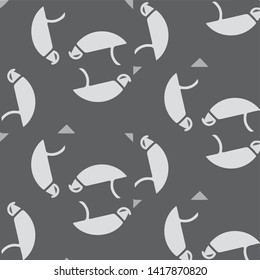 Simple black and white vector illustration. Abstract geometric background pattern