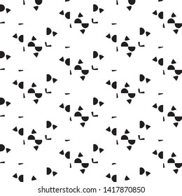 Simple black and white vector illustration. Abstract geometric background pattern