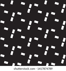 Simple black and white vector illustration. Abstract geometric background pattern
